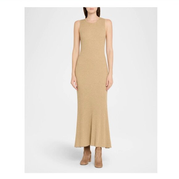 Gianvito Rossi 38.5 Joelle Suede Knee High Tall High Heel Boot 70mm Camel - Picture 4 of 16